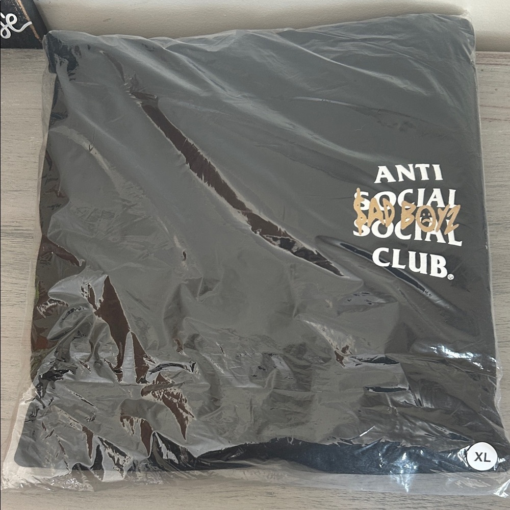 Anti Social Social Club Black and Gold Hoodie
